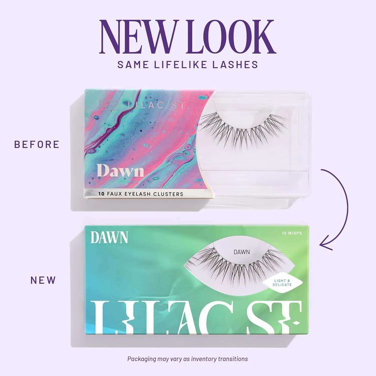 Lilac St - Dawn Natural Faux Eyelash Clusters (10mm, 3 Pack) - No "Makeup" Look - DIY Lash Extension Wisps - Lightweight & Lifelike - Lasts 10 Days - Cruelty Free, Vegan, Women Founded - 30 Lashes
