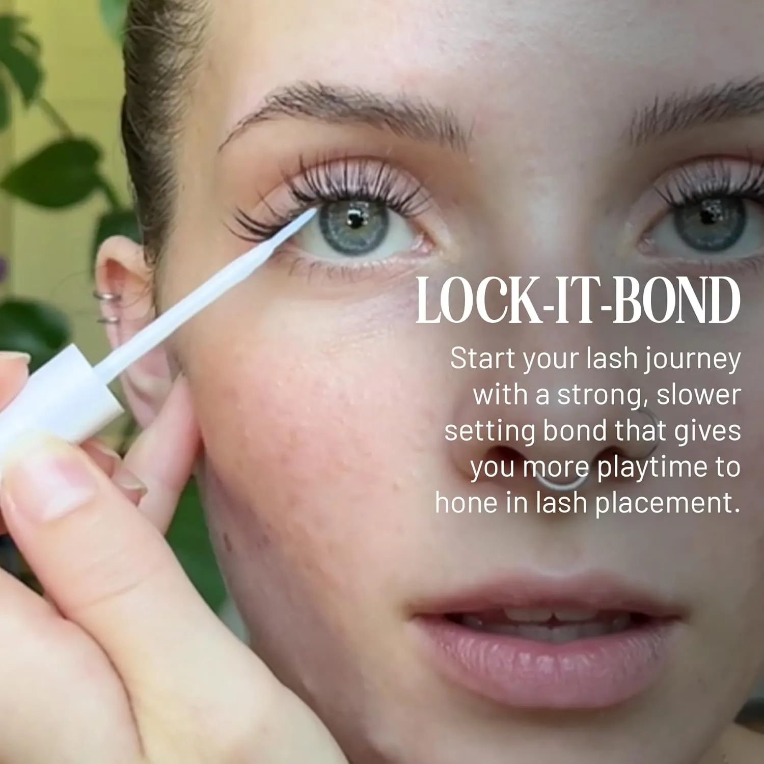 Lilac St - Lock-It-Bond (Black) - Beginner Lash Cluster Glue - Precise Brush Tip Applicator - Strong Hold & Easy Removal - Waterproof - Sensitive Eyes Safe - Cruelty Free, Vegan, Women Founded