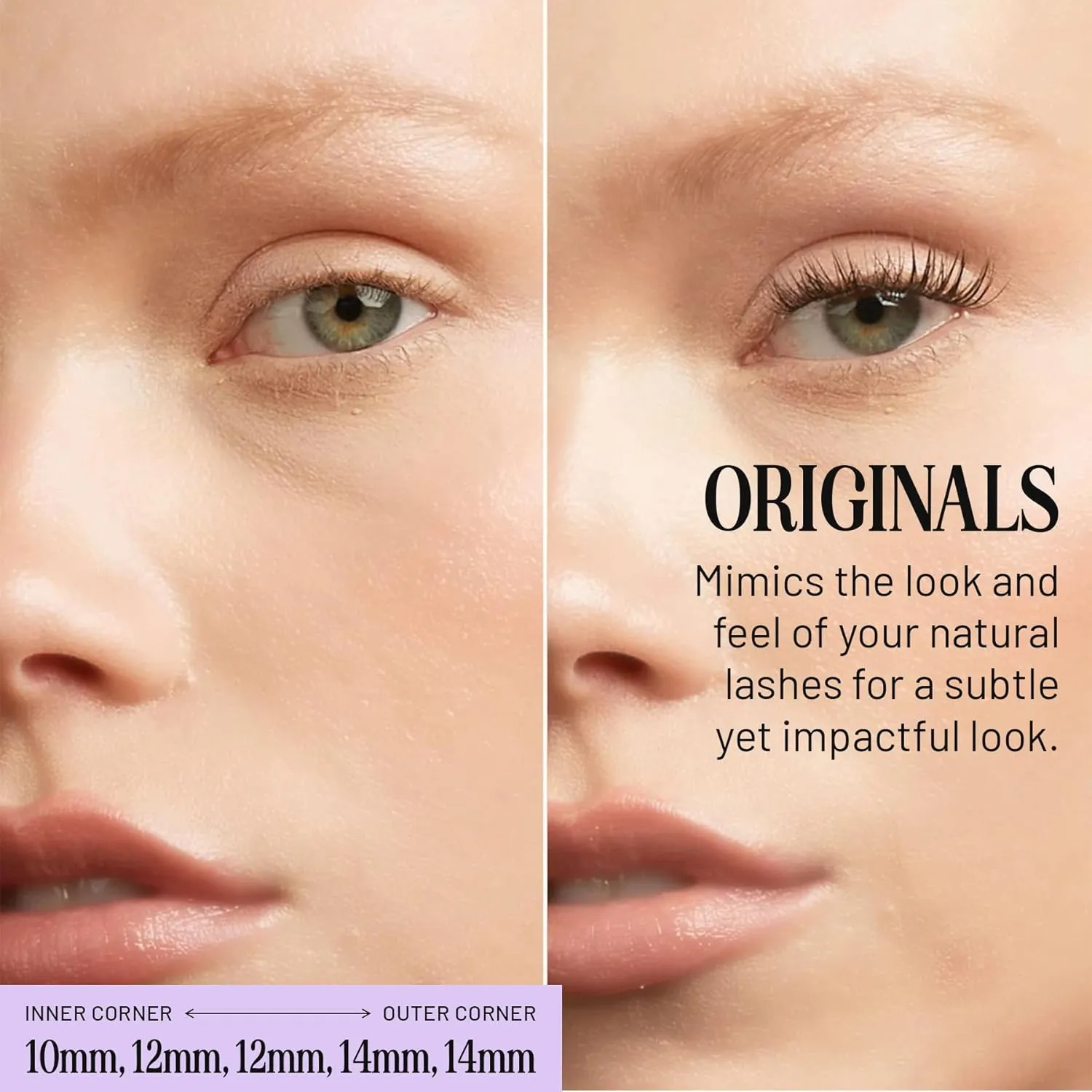 Lilac St - Originals Natural Faux Eyelash Clusters (14mm) - Soft, Natural Look - DIY Lash Extension Wisps - Lightweight & Lifelike - Lasts 10 Days - Cruelty Free, Vegan, Women Founded - 30 Lashes