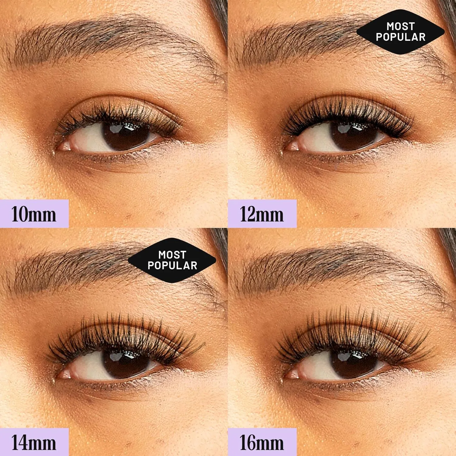 Lilac St - Originals Natural Faux Eyelash Clusters (14mm) - Soft, Natural Look - DIY Lash Extension Wisps - Lightweight & Lifelike - Lasts 10 Days - Cruelty Free, Vegan, Women Founded - 30 Lashes