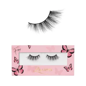 Lilly Lashes Butterfl'eyes Faux Mink Lashes, Half Lashes Natural Look & Feel, False & Reusable Eyelashes 20x, No Trimming   Easy to Apply, Round Style, Lash Glue not Included, 13mm (Sassy)