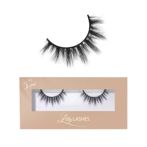 Lilly Lashes Everyday Miami Natural Lashes, Faux Mink Natural Eyelashes, False Eyelashes Everyday Use, Individual Lashes Reusable up to 20x, No Lash Glue Included (13mm)