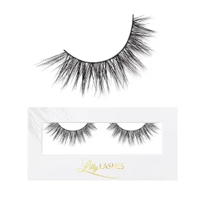 Lilly Lashes Luxe in Lite Mink Lashes, Natural Looking & Wispy Mink Lashes, False Eyelashes, Fake Lashes 13mm length, Reusable Up to 15 Wears