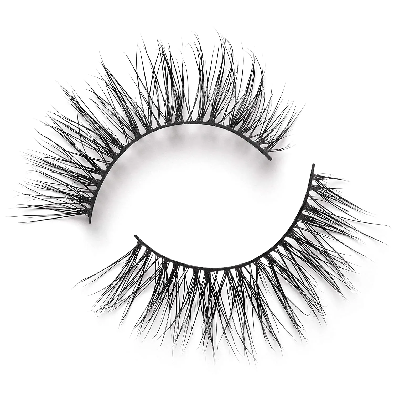 Lilly Lashes Opulence Lite, Wispy Mink Eyelashes, Natural Looking False Eyelashes, 17mm length, Reusable Up to 15 wears