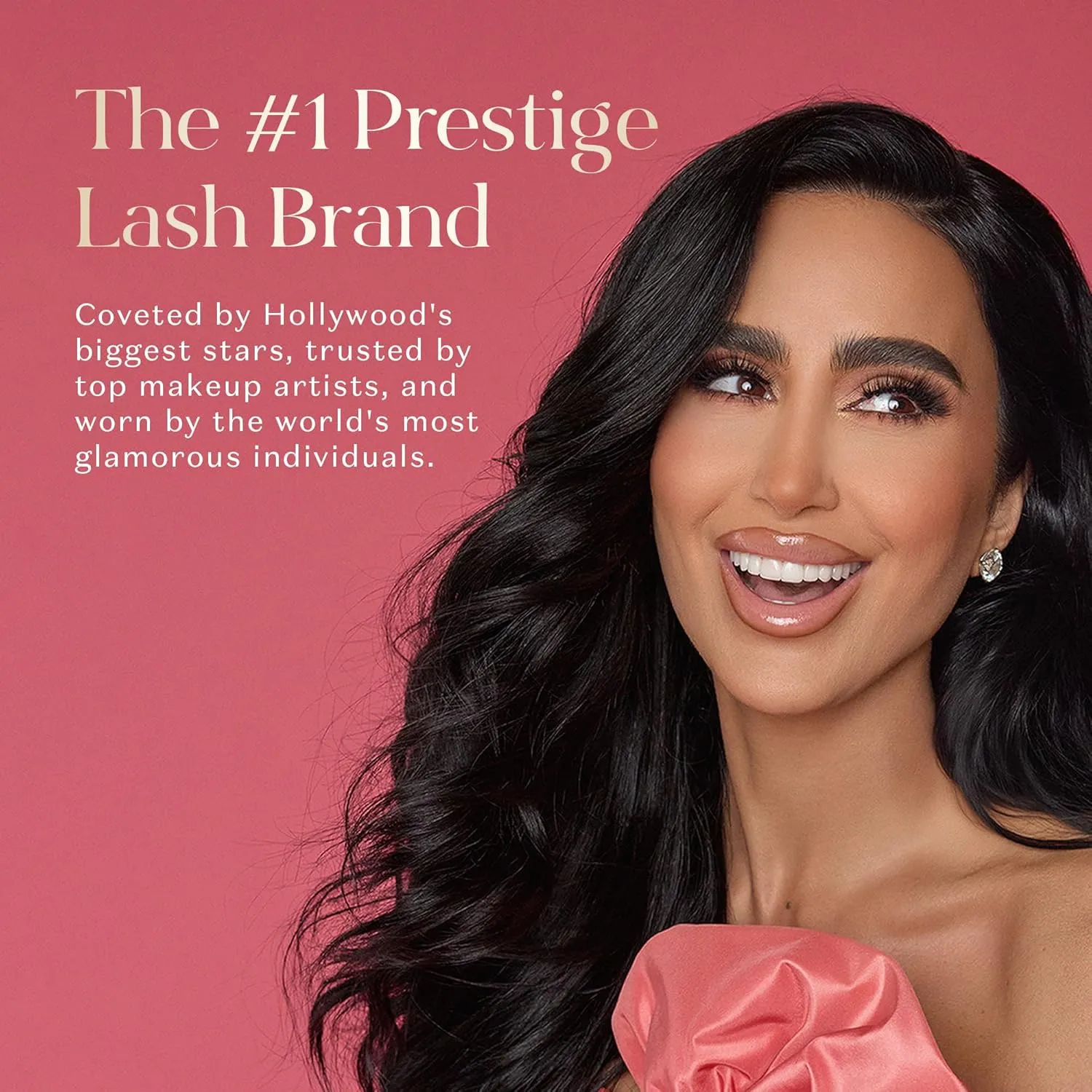 Lilly Lashes Self Adhesive Eyelashes (Half Lashes), No Lash Glue Needed, Body Heat Activated Press on Lashes, Reusable Self Adhesive Eyelashes Up to 5x, Easy to Apply & Remove (WildChild)
