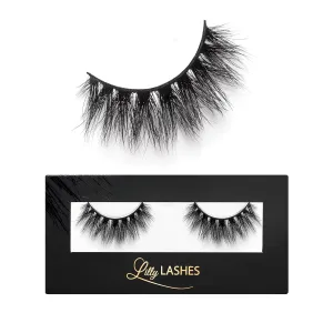 Lilly Lashes So Extra Mykonos 3D Mink Lashes, Mink Eyelashes, The Original Lilly Lash For Wispy & Natural Look, Reusable Eyelashes up to 25x, Fluffy Lashes, Strip Lashes, Lash Glue not Included