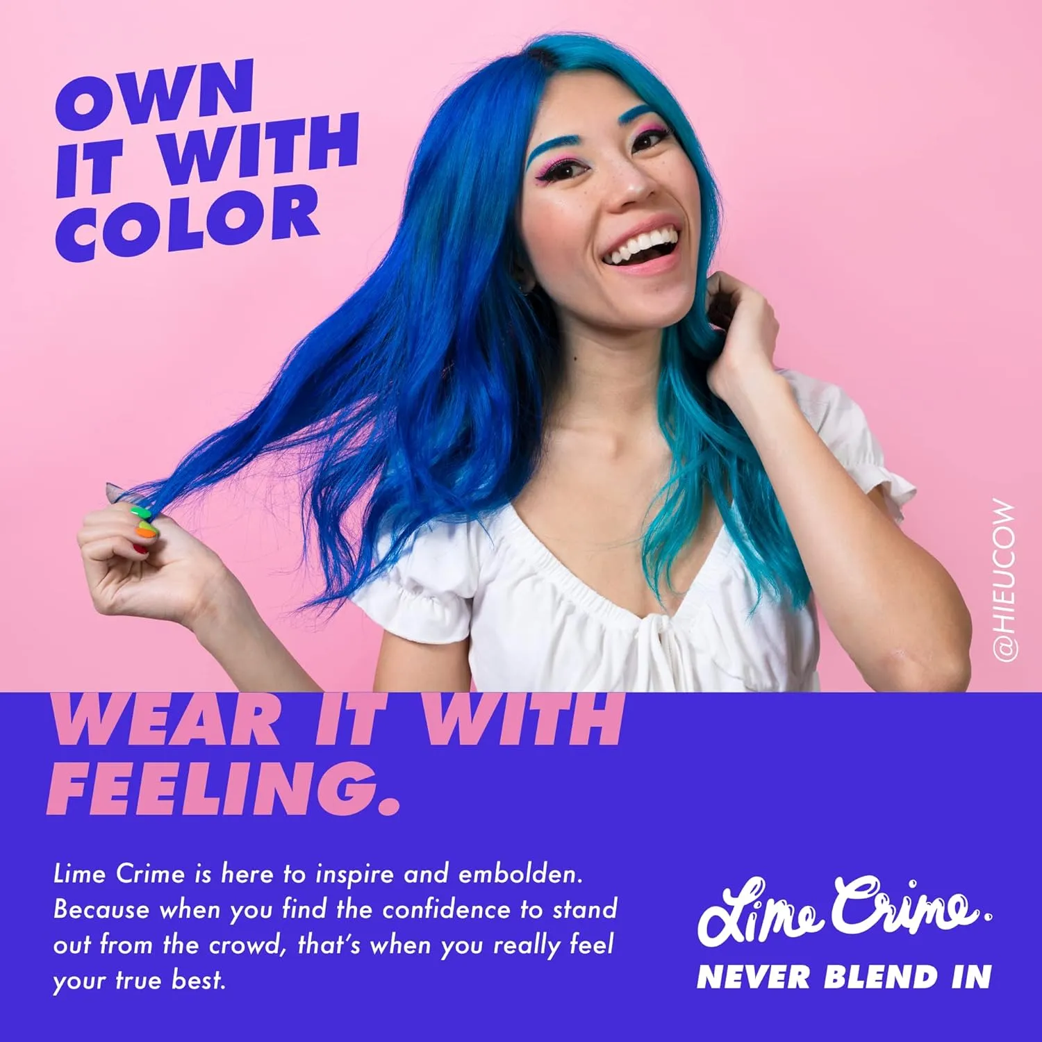 Lime Crime Bushy Brow Gel, Clear (Crystal Clear) - Volumizing, Long Lasting & Strong Hold That Tints, Tames & Adds Texture - Eyebrow Mascara Gel - Vegan & Cruelty-Free