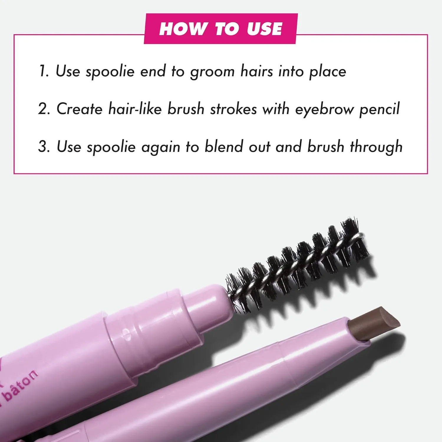 Lime Crime Bushy Brow Pomade Pencil, Chocolate Brown (Warm Deep Brown) - 2-in-1 Brush & Pomade Pencil Gives Eyebrows Volume & Texture - Long-Lasting, Defining & Smudge-Proof - Vegan, Cruelty-Free