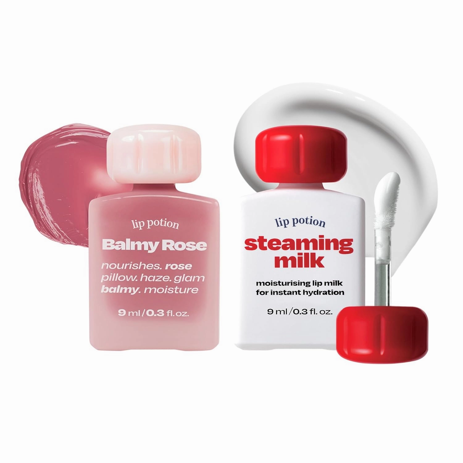 Lip Potion Balmy Rose No.3 Soft Mauve   Steaming Milk | Soft Glow Tint & Primer Set
