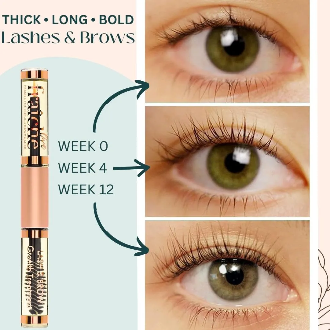 Live Fraiche Organic Castor Oil for Face (2oz)   FREE Filled Mascara Tube, 100% Pure USDA Eyebrow Eyelash Growth Serum, Cold Pressed, Hexane Free Hair Lash Serum