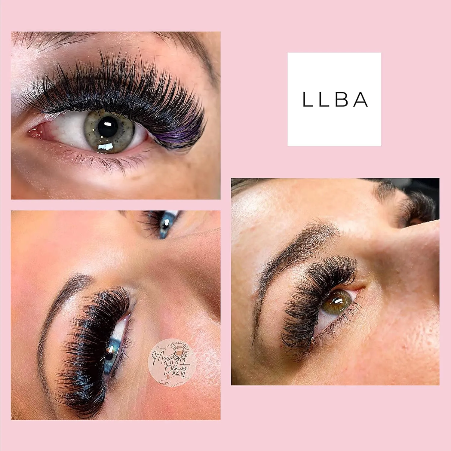 LLBA Promade Fans | Handmade Volume Eyelashes | Multi Selections From 3D To 16D | C CC D DD L M Curl | Thickness 0.03 ~ 0.1 mm | 8 - 20mm Length | Long Lasting | Easy Application (3D-0.07 D 10 mm)