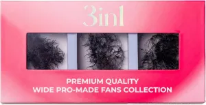 LLBA Promade Mix 750 Fans | Handmade Volume Eyelashes | Multi Selections From 5D To 12D | C CC D Curl | Thickness 0.03~0.1 mm | 9-18mm Length | Long Lasting | Easy Application 12D 0.03 CC 11-12-13mm