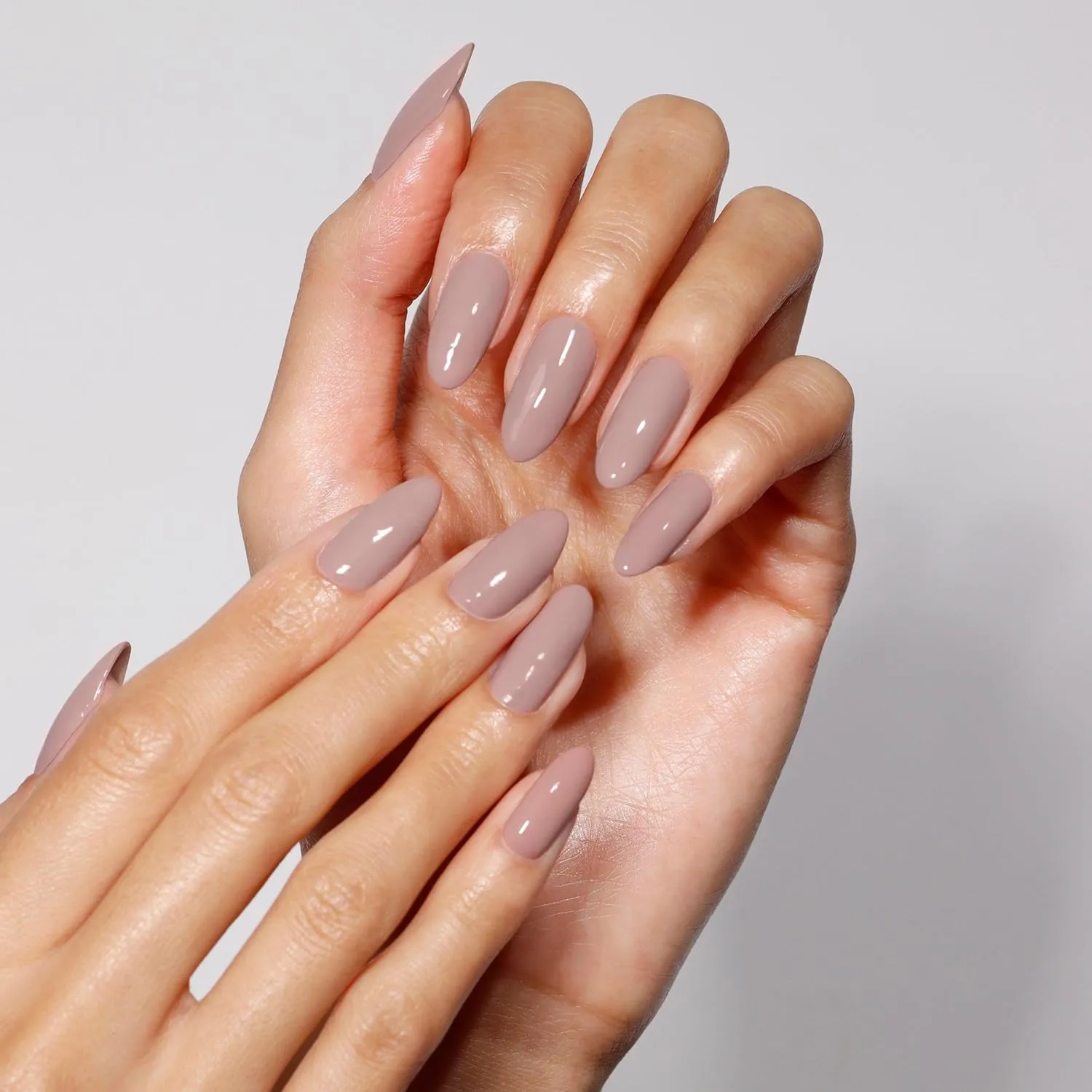 LONDONTOWN UV/LED Gel Nail Polish - Long Lasting, Chip Resistant High Shine Color - Glossy Shimmery Natural Beige Brown, 12ml/.40fl oz