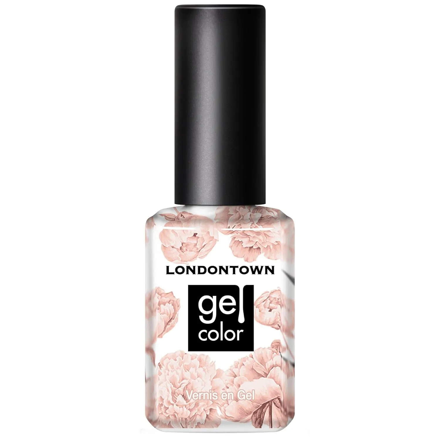 LONDONTOWN UV/LED Gel Nail Polish - Long Lasting, Chip Resistant High Shine Color - Glossy Shimmery Natural Beige Brown, 12ml/.40fl oz