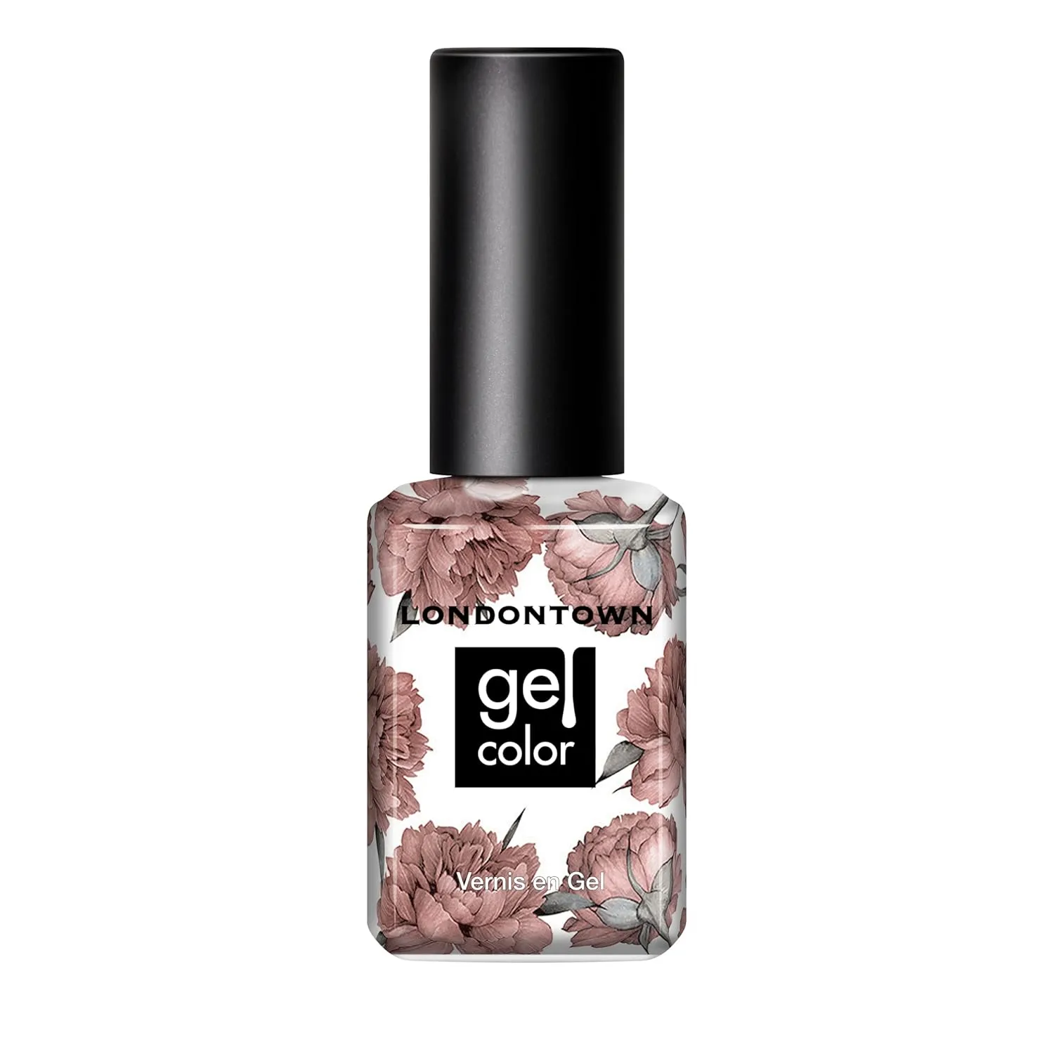 LONDONTOWN UV/LED Gel Nail Polish - Long Lasting, Chip Resistant High Shine Color - Glossy Shimmery Natural Beige Brown, 12ml/.40fl oz