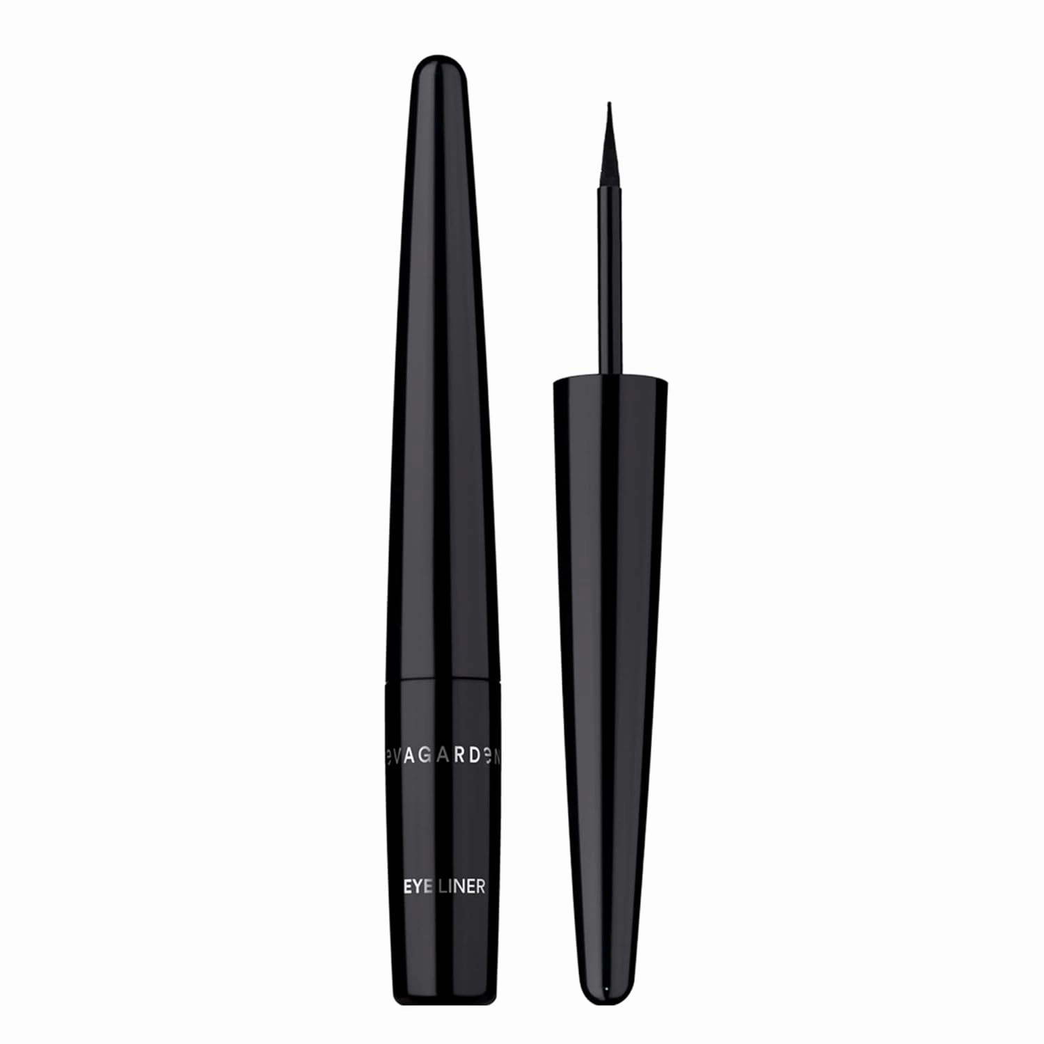 Long Lasting Eye Liner - Liquid Formula with Thin Applicator for Precise, Quick Makeup - Emphasize Your Look with Graphics - Set Curves from Light to Dramatic - 01 Black - 0.05 oz