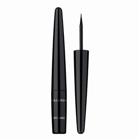 Long Lasting Eye Liner - Liquid Formula with Thin Applicator for Precise, Quick Makeup - Emphasize Your Look with Graphics - Set Curves from Light to Dramatic - 01 Black - 0.05 oz