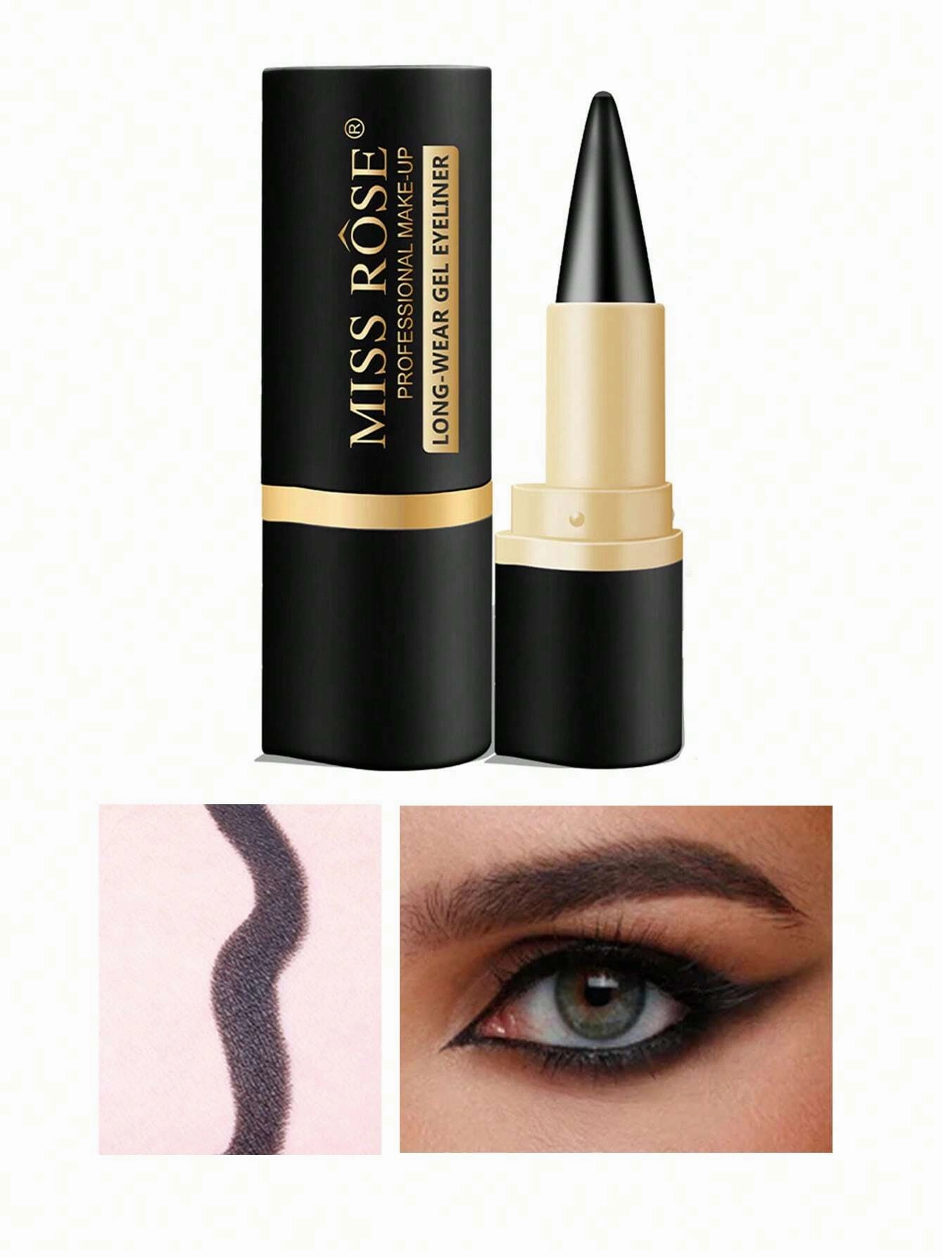 Long Wearing Waterproof Black Eyeliner Lip Stick Design