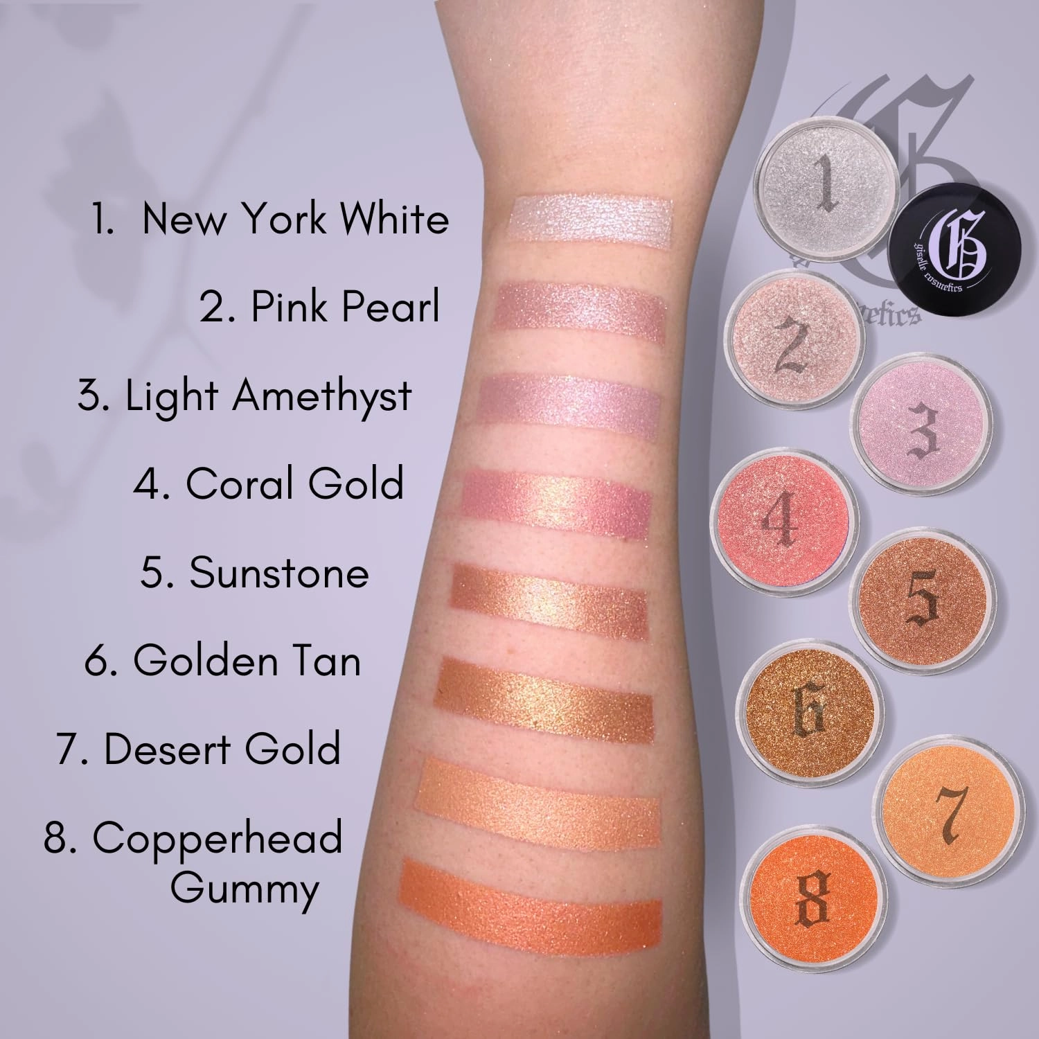 Loose Powder Organic Mineral Eyeshadow - Sunstone