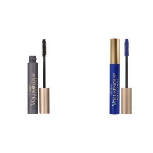 L’Oréal Paris Makeup Voluminous Original Mascara, Blackest Black, 0.28 Fl Oz & Makeup Voluminous Original Mascara, Cobalt Blue, 0.26 Fl Oz
