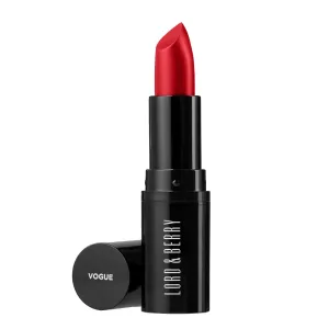 Lord & Berry Vogue Matte Lipstick Extremely Smooth Non Sticky Weightless Long Lasting Lipstick For Women, Paraben & Fragrance Free Lip Stick, Vegan & Cruelty Free Makeup Set, Red Carpet
