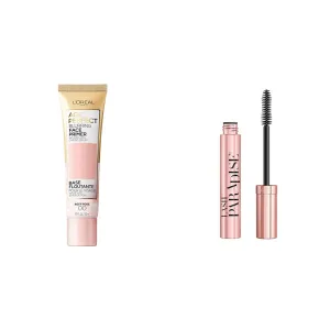 L'Oreal Paris Age Perfect Face Primer and Voluminous Mascara for Volume, Length, Full Lashes, No Flaking, Clumping, or Smudging, 1 Count