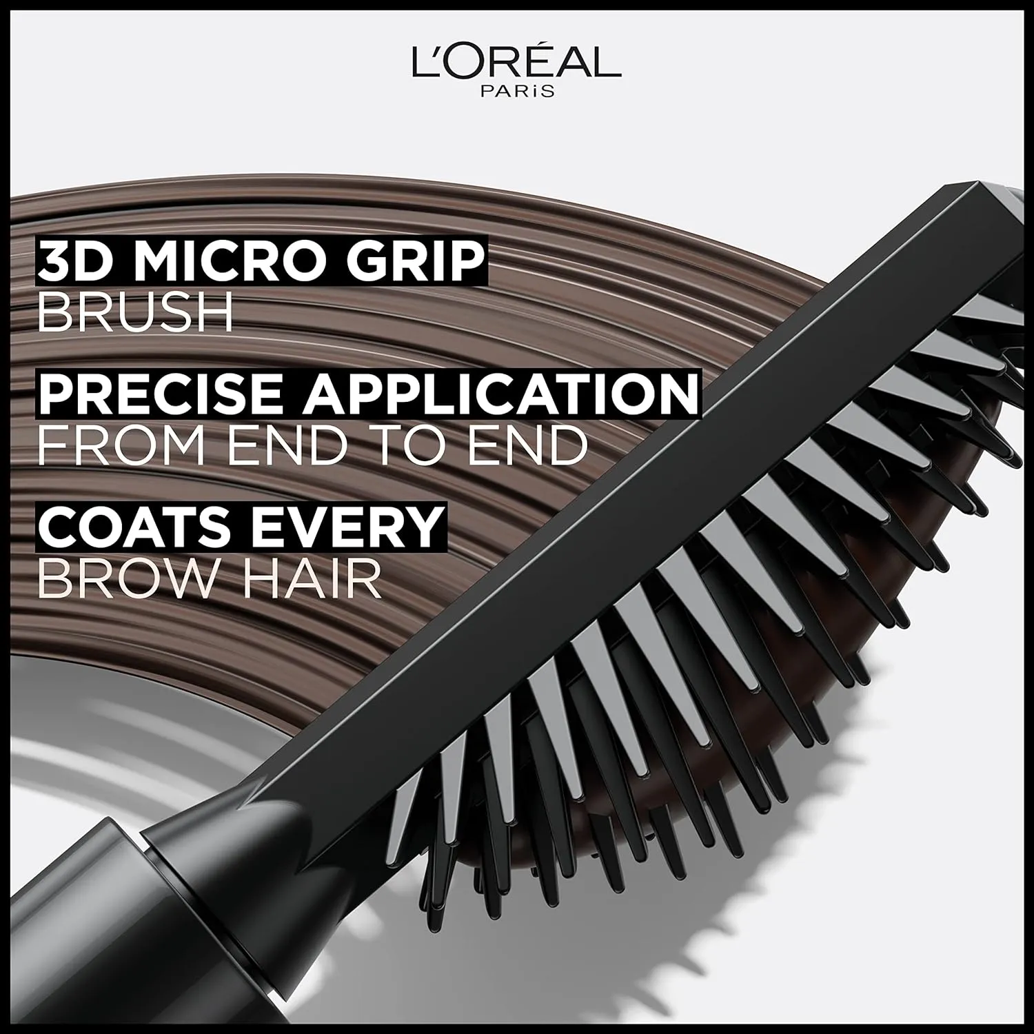 L'Oreal Paris Infallible Volumizing 24H Wear Brow Mascara, Long Lasting Eyebrow Makeup for 2X Fuller Eyebrows, 6.0 Light Brunette, 0.13 Fl Oz