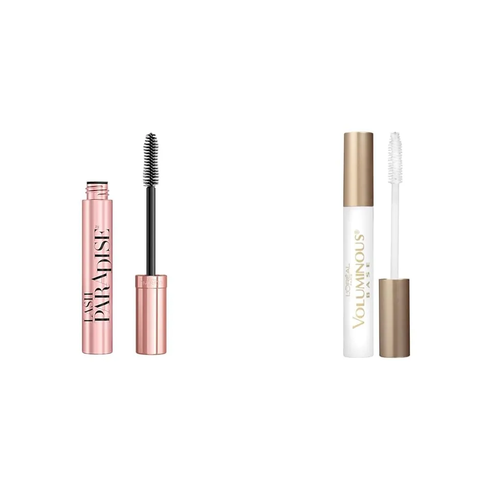 L'Oreal Paris Makeup Lash Paradise Mascara, Voluptuous Volume, Intense Length & Makeup Voluminous Lash Boosting Conditioning Primer Mascara, White Primer, 0.24 fl; oz.