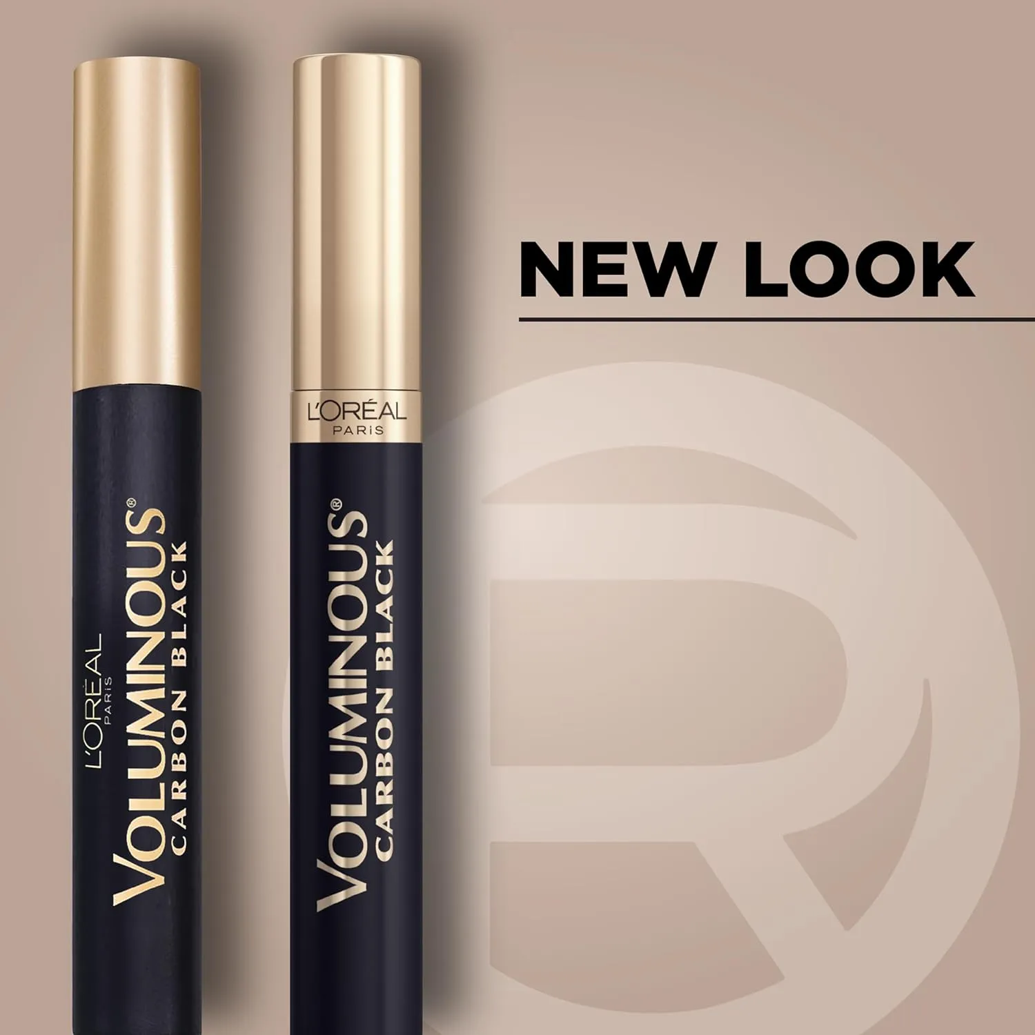 L'Oreal Paris Makeup Voluminous Original Washable Bold Eye Volume Building Mascara, Builds Lashes up to 2X Natural Thickness, Smudge Free, Clump Free, Carbon Black, 2 count