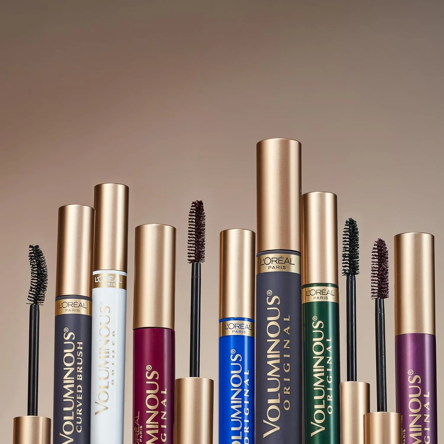 L’Oreal Paris Original Voluminous Mascara, Building Mascara Volume and Length Formula, Washable, Blackest Black, 0.26 Fl Oz., 2 Count
