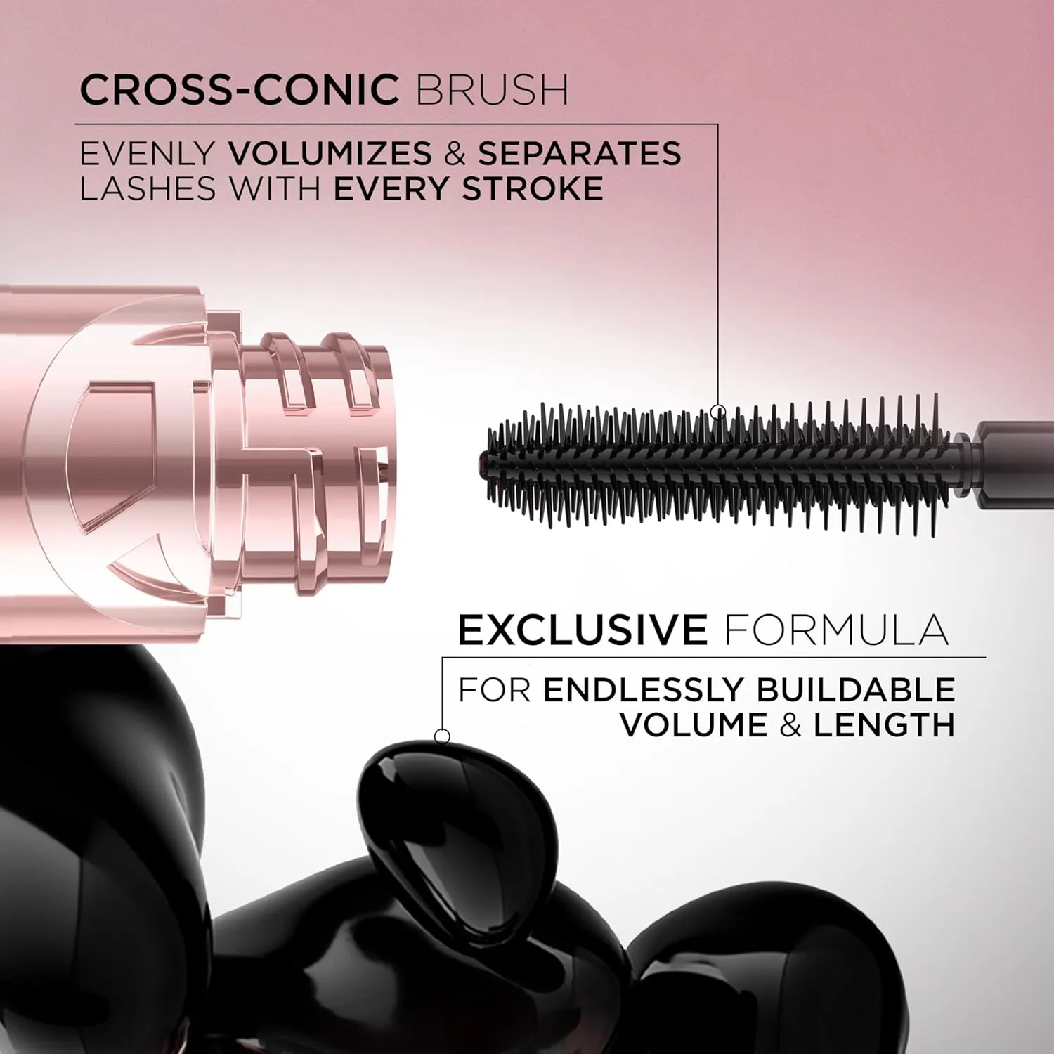L'Oreal Paris Paradise Big Deal Mascara, Volumizing and Lengthening Formula, Buildable, Clump Resistant, Washable Black Brown Mascara, 0.33 Fl Oz