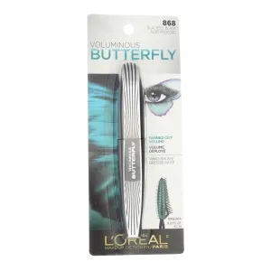 L'Oreal Paris Voluminous Butterfly Mascara, Blackest Black [868] 0.22 oz (Pack of 6)