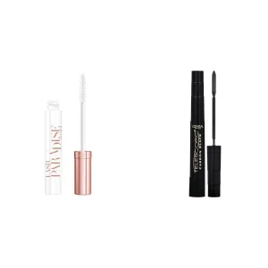 L'Oreal Paris Voluminous Lash Paradise Mascara Primer Base, 0.27 Fl Oz and Telescopic Original Lengthening Mascara, 0.27 Fl Oz