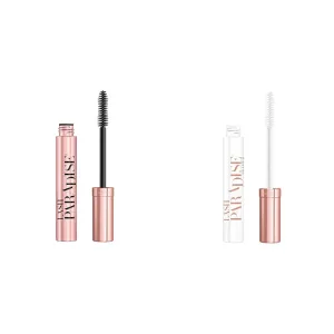 L'Oreal Paris Voluminous Makeup Lash Paradise Mascara, Voluptuous Volume, Intense Length & Cosmetics Voluminous Lash Paradise Mascara Primer Base, Millennial Pink, 0.27 Fluid Ounce