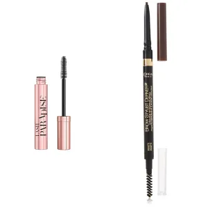L'Oreal Paris Voluminous Mascara and Brow Stylist Definer Pencil, 1 Count Each