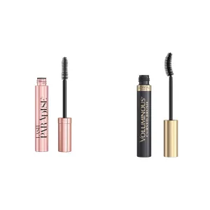 L'Oreal Voluminous Mascara 2 Pack - Paradise 1 Count & Original 0.28 Fl Oz - Volumizing, Lengthening, Maximizing