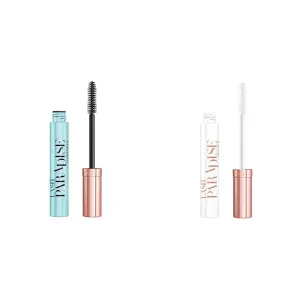 L'Oreal Voluminous Mascara Primer Base 0.27 Fl Oz & Lash Paradise Waterproof Mascara, Voluptuous Volume, 0.25 Fl Oz