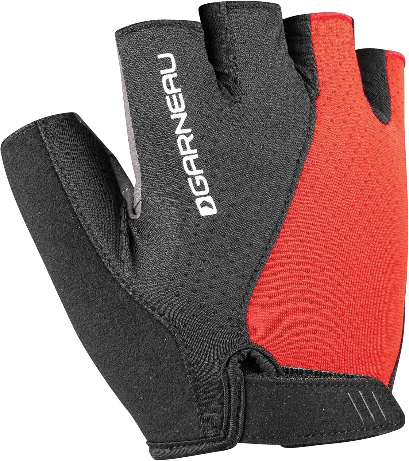 Louis Garneau, Men's Air Gel Ultra Bike Gloves, Black/Red, Medium