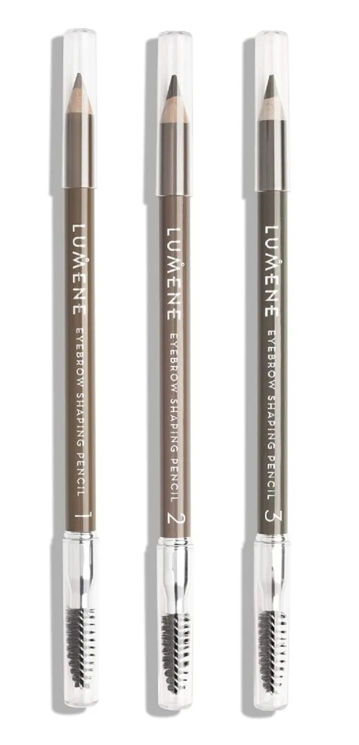 Lumene Eyebrow Shaping Pencil with Brush 1.08 g / 0.04 OZ. (3 Ash Brown)
