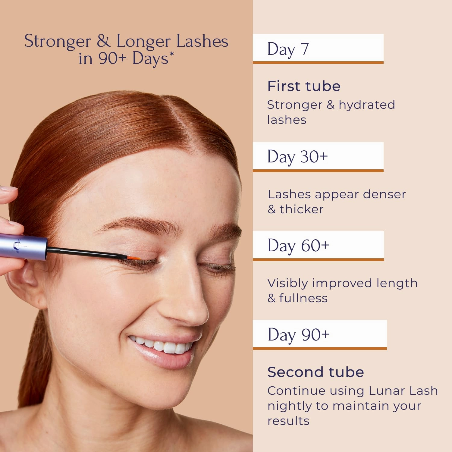 Lunar Lash by Tru Alchemy - Lash Boost Serum for Longer Voluminous Lash Lengthening Eyelash Repair - Lash Serum Lash Primer - Lash Conditioner & Enhancing w/Keratin, Collagen, & Hyaluronic Acid - 6ml