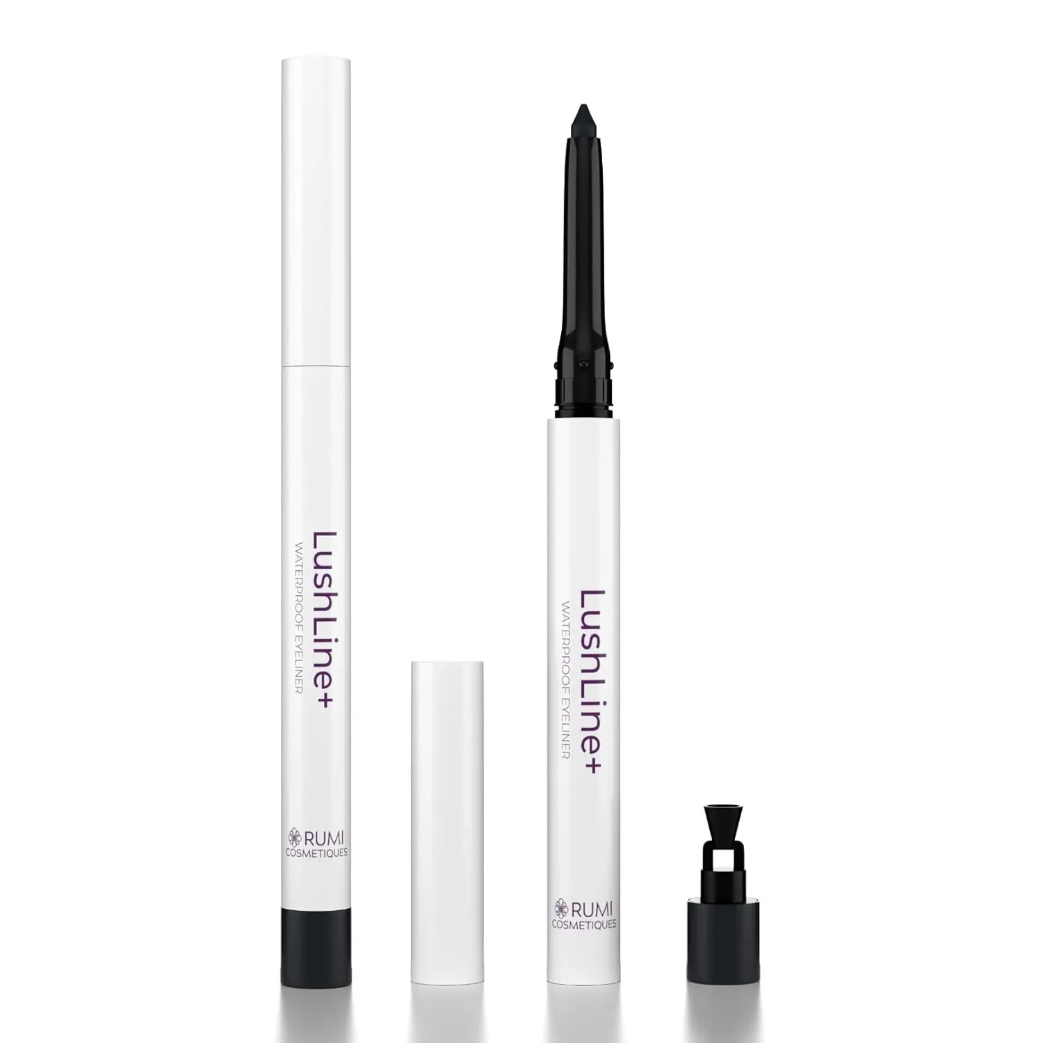 LushLine  Waterproof Eyeliner Pencil For Older Women - Smudge Proof, Long-Lasting, Non Toxic, Soft Glide - Safe For Sensitive Eyes (Natural Black)
