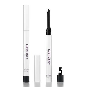LushLine  Waterproof Eyeliner Pencil For Older Women - Smudge Proof, Long-Lasting, Non Toxic, Soft Glide - Safe For Sensitive Eyes (Natural Black)