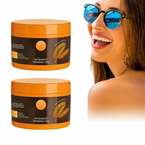 Luxury Intensive Tanning Gel, 2025 Upgrade Luxury Intensive Tanning Cream for Natural Tan Skin, Brown Luxury Intense Tanning Gel for Body Outdoor Summar Beach Women (2 Pcs)