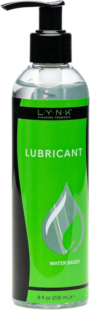 LYNK Water Based Personal Lubricant, Lasts Long Easy to Clean, Lubricant for Privacy w/Latex & Silicone, Men Women Couples Solo Play, 8 oz