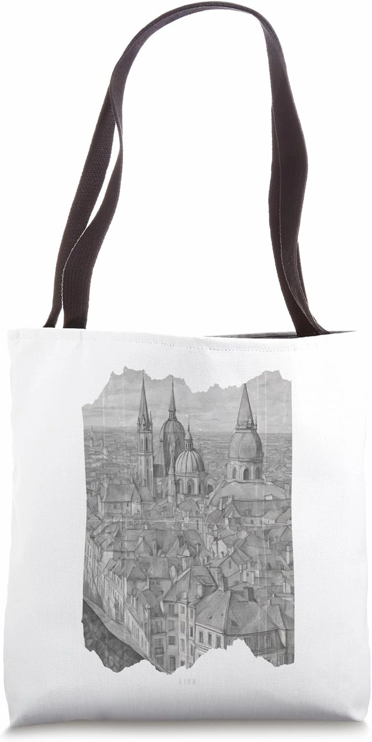 Lyon LYS France Vintage World Travel Tote Bag