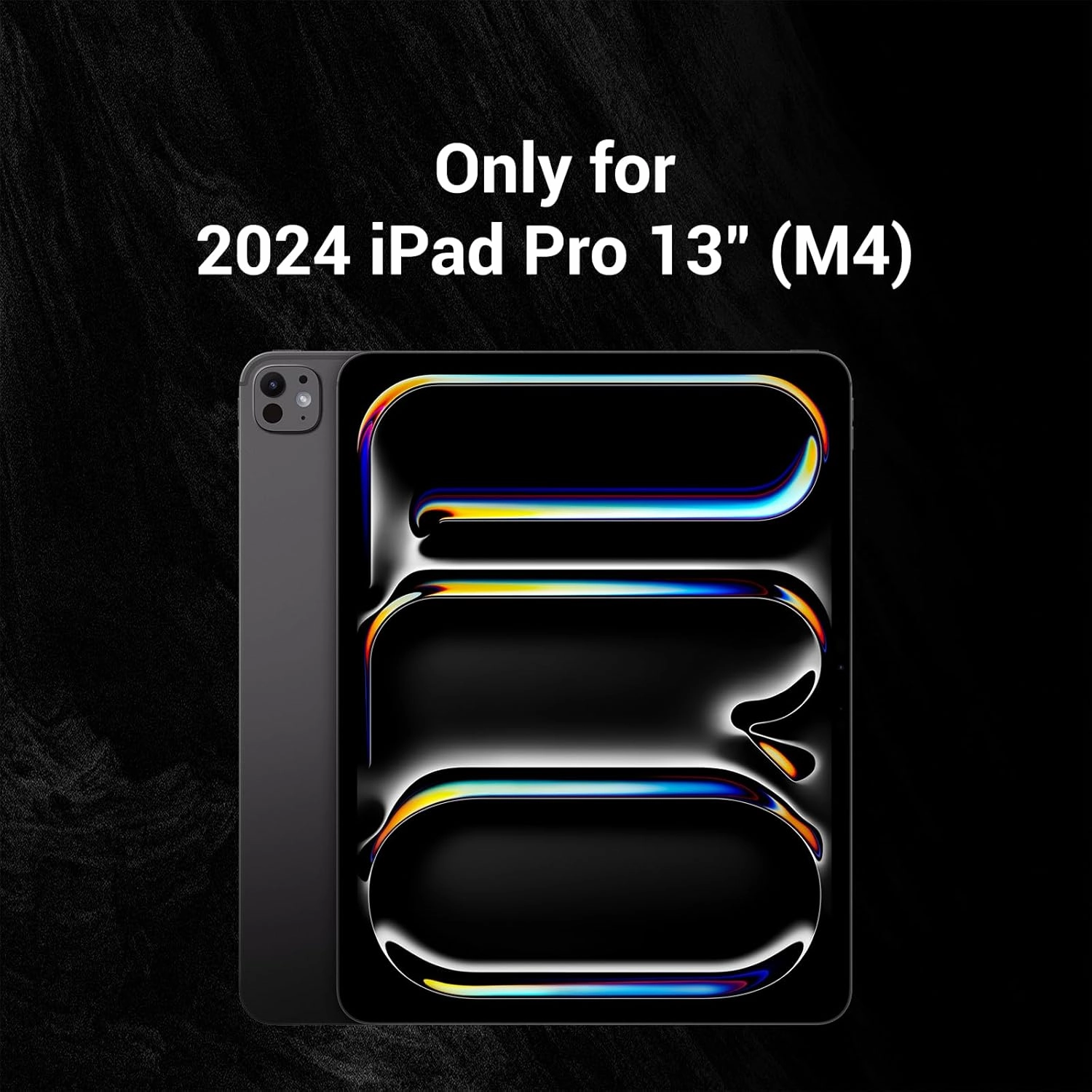 MAGEASY CoverBuddy for M4 iPad Pro 13" (2024) - iPad Pro Case Compatible with Magic Keyboard for iPad Pro (M4), Enhanced Thickness & Heat Dissipation - New Black (Leather 5.05)