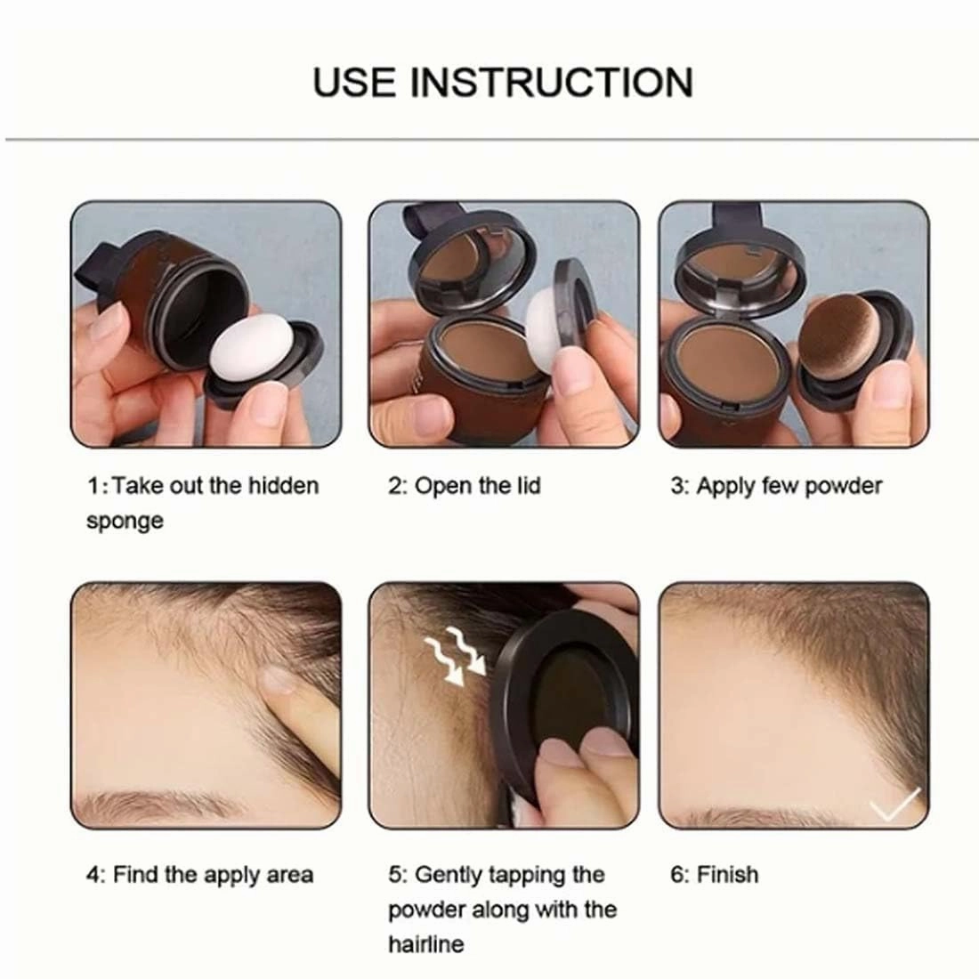Magic Root Cover Up, Light Coffee, Instant Hair Shading Powder, Powdered, For Thinning Hair, Temporary