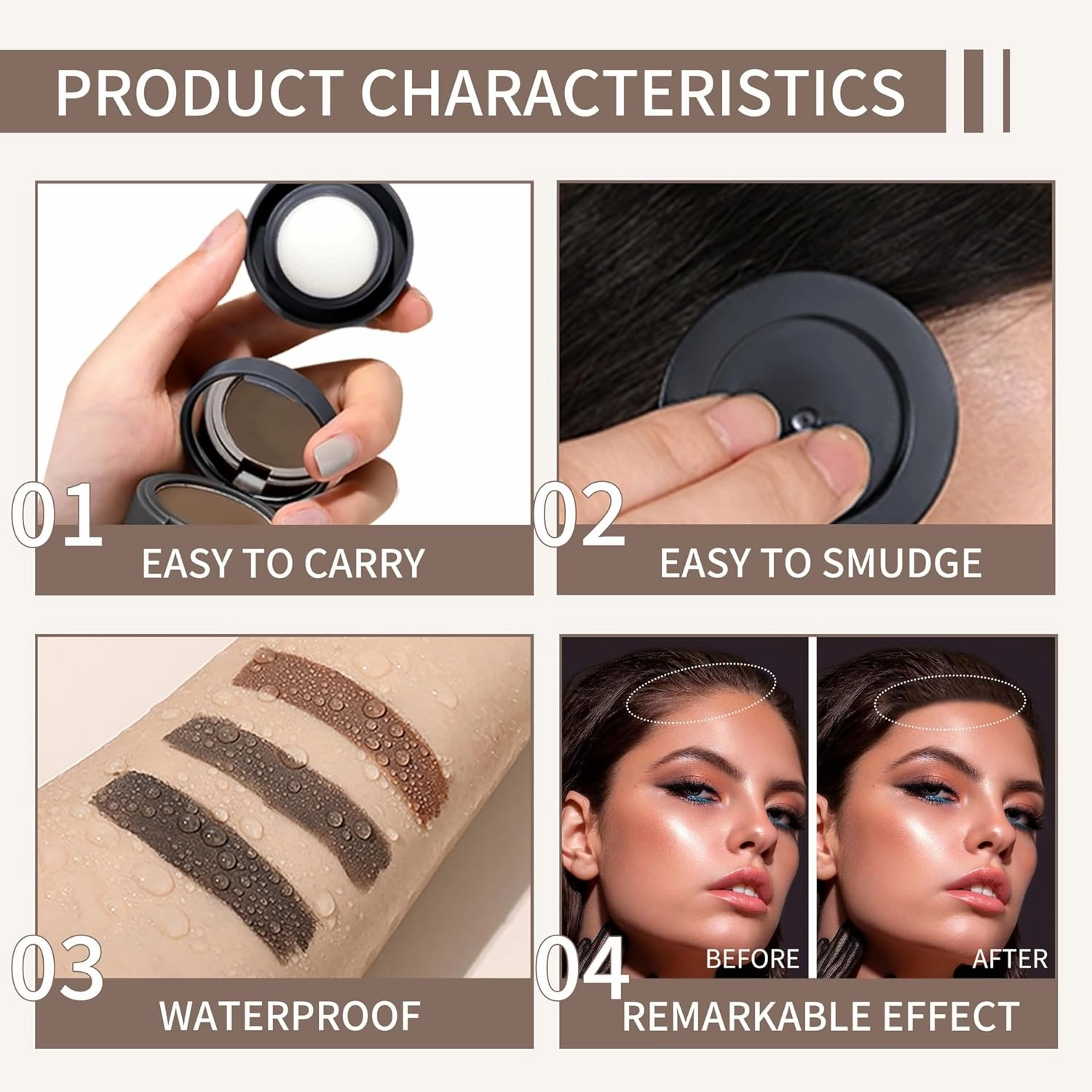 Magic Root Cover Up, Light Coffee, Instant Hair Shading Powder, Powdered, For Thinning Hair, Temporary