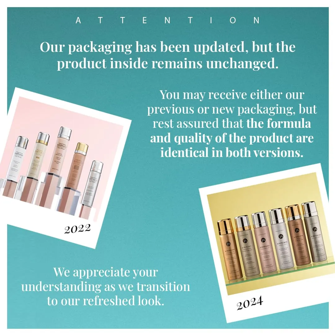 MagicMinerals AirBrush Foundation Set by Jerome Alexander – 3pc Set Includes Primer, Foundation and Kabuki Brush - Spray Makeup with Anti-aging Ingredients for Smooth Radiant Skin (Warm Medium)