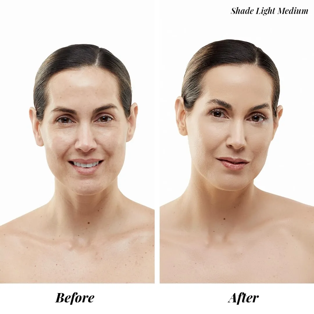 MagicMinerals AirBrush Foundation Set by Jerome Alexander - Complete 5pc Spray Makeup Set with Foundation, Primer, and Setting/Finishing Spray - for Smooth, Radiant Skin (Medium)